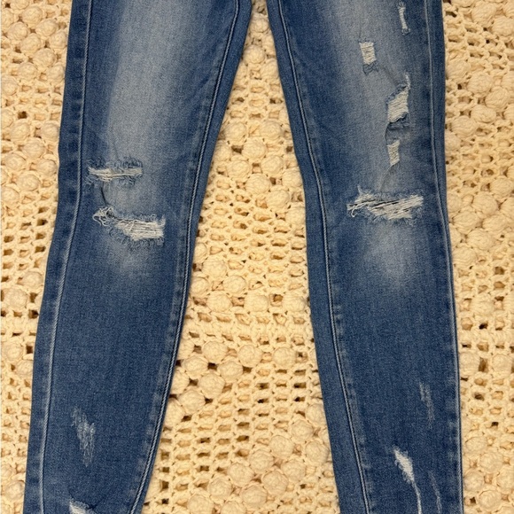 Kancan Women's Blue Distressed Jeans.    #17 - Picture 3 of 13